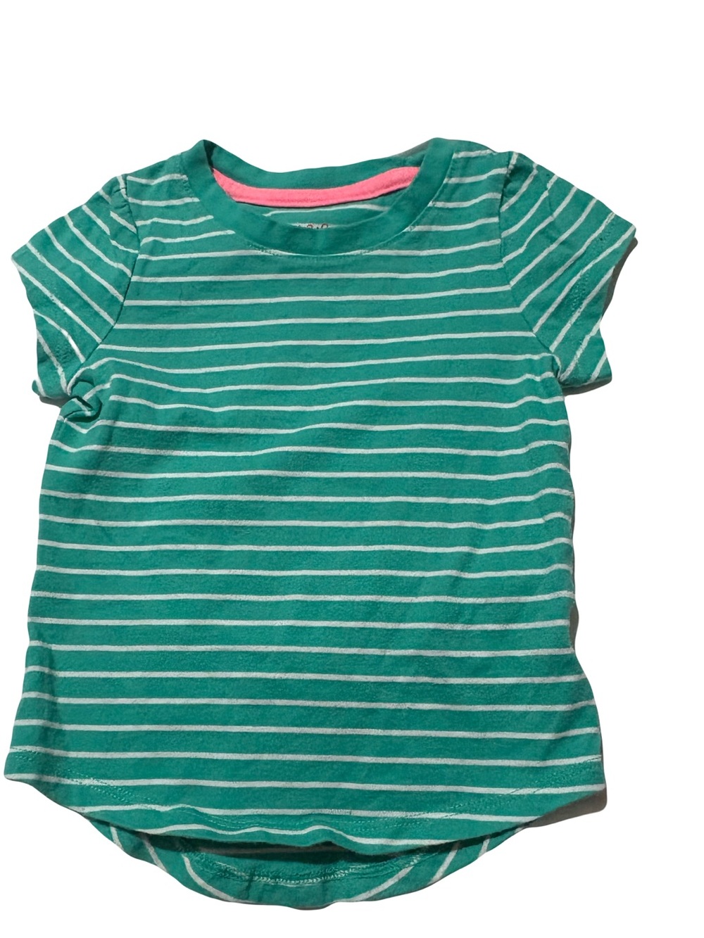 Kids Cat & jack teal striped short sleeve tee